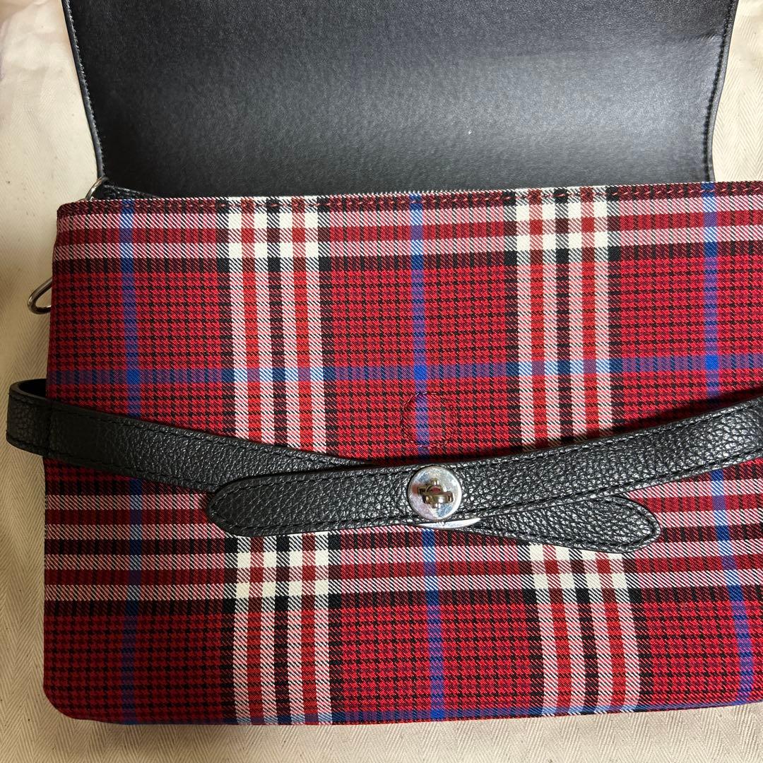 再値下げしましたMulberry チェック ショルダー付バッグ