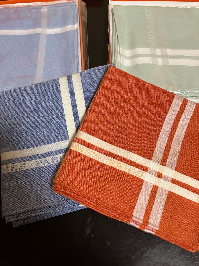 HERMES ポケットチーフ5枚セット