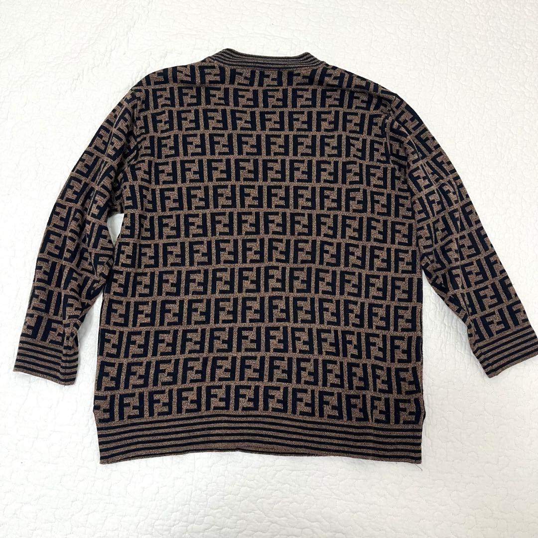 FENDI フェンディ　ウール　ズッカ　モックネック　ニット　セーター