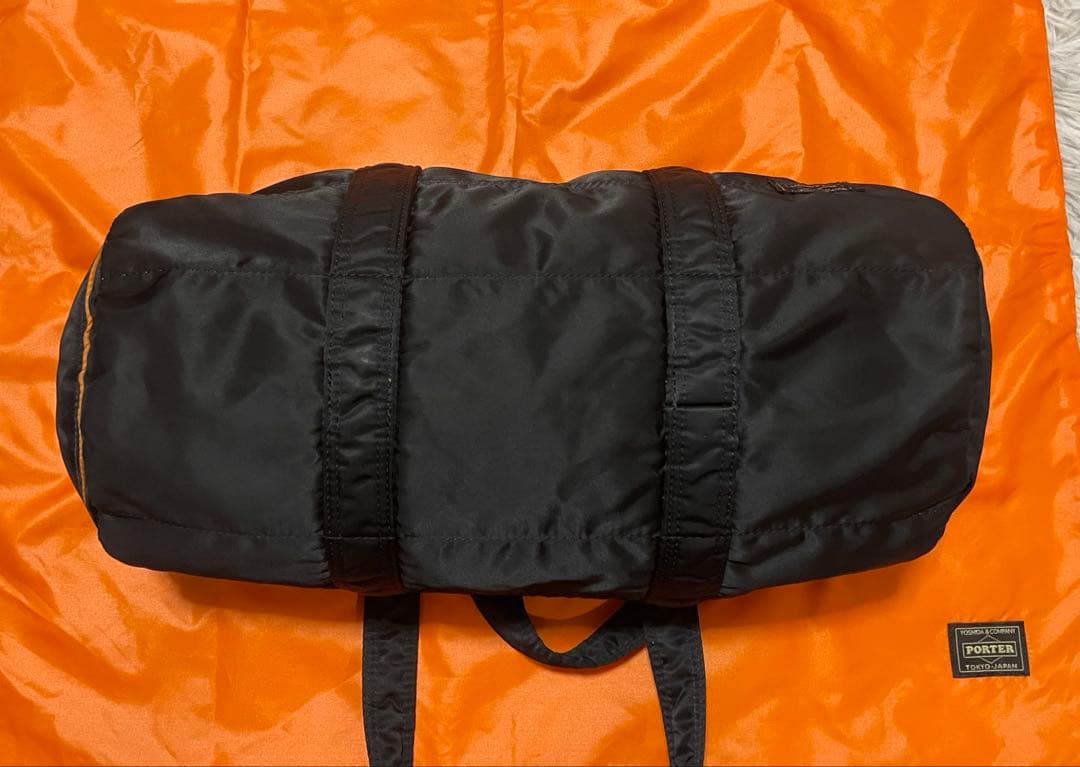 【美品】PORTER ポーター タンカーミニボストンバッグ ドラムバック