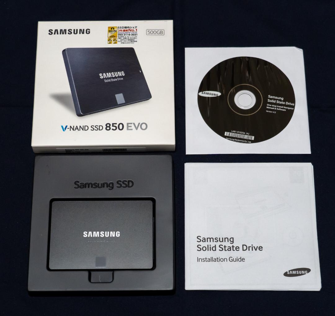 Samsung 850 EVO 500GB SSD 本体