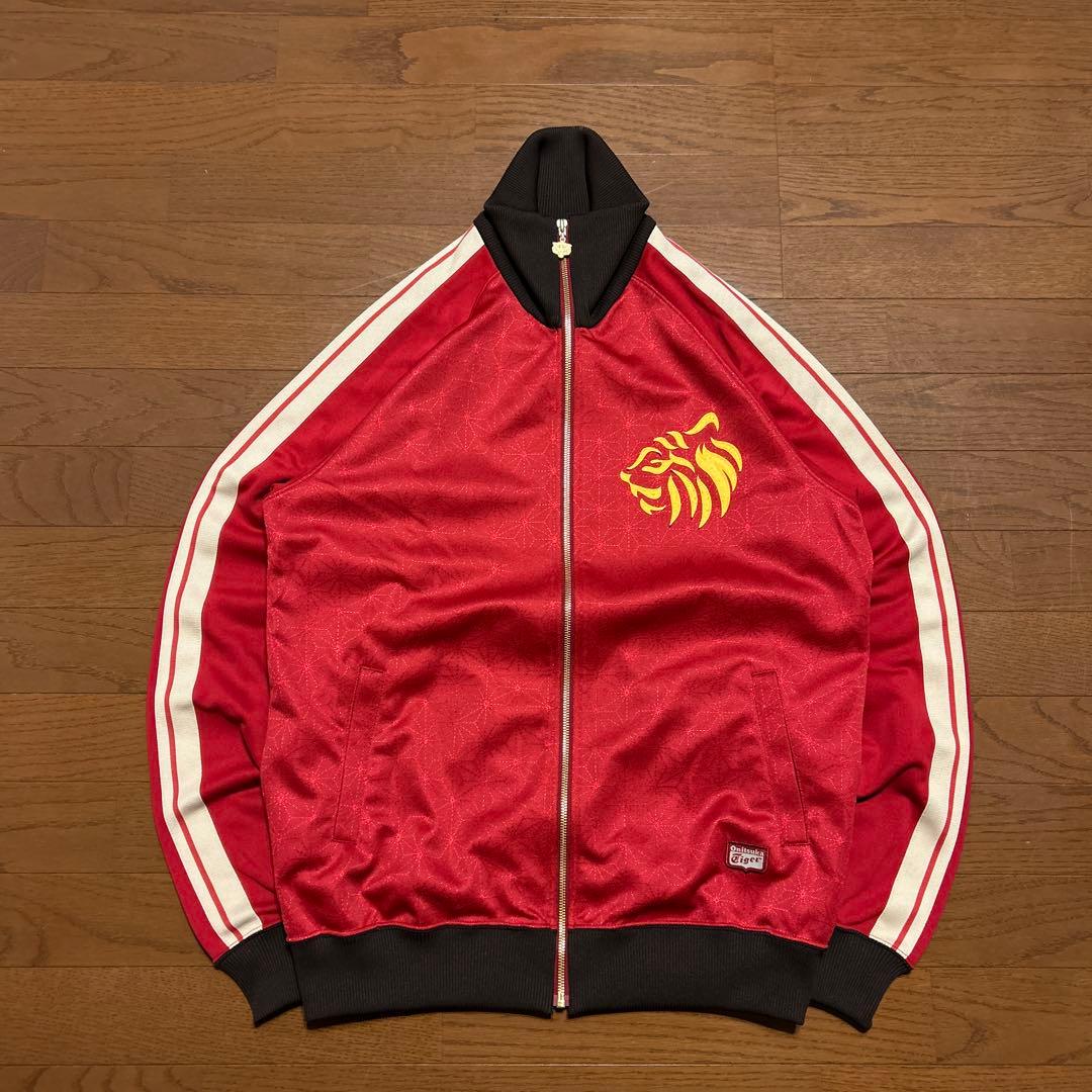 onitsuka tiger 麻柄 トラックジャケット XLサイズ 襟高 東京