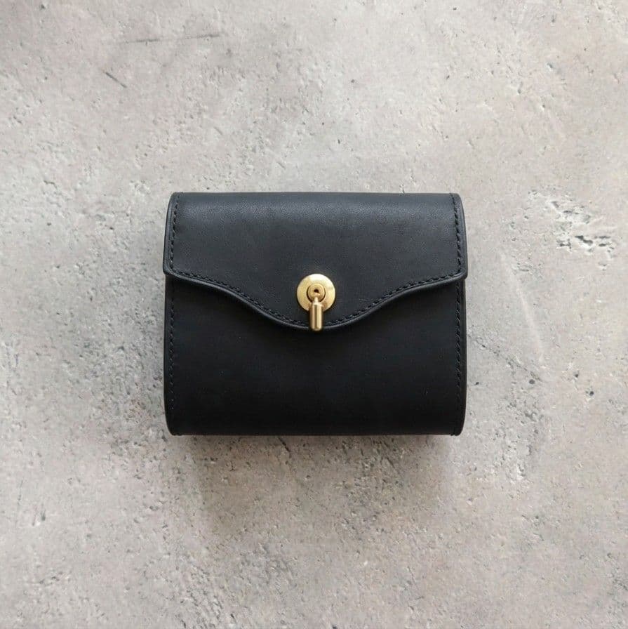 【受注制作】オコシ金具の三つ折り財布　Rondine イタリアンレザー