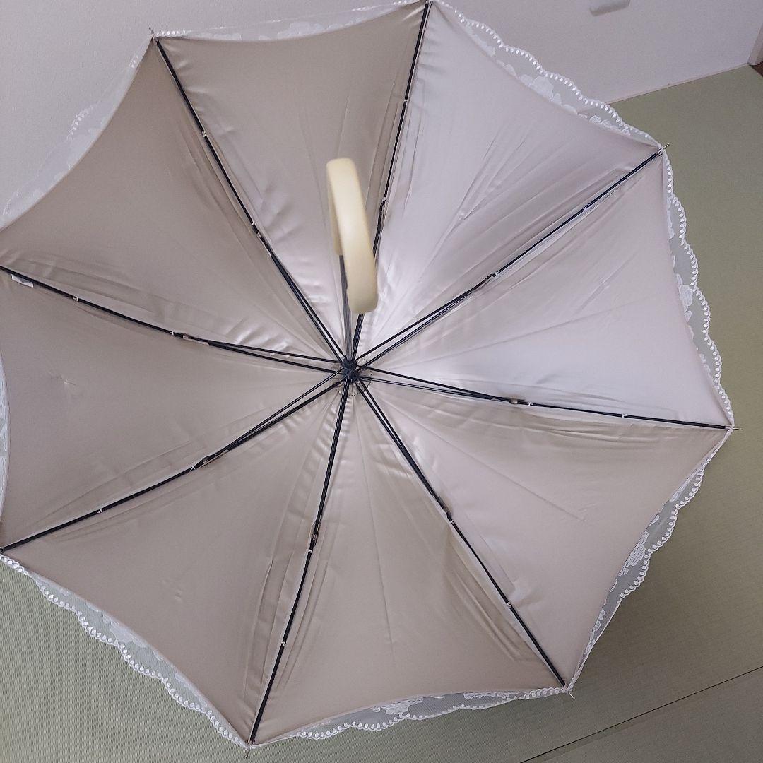 一度使用☆ホワイト刺繍日傘　近沢レース