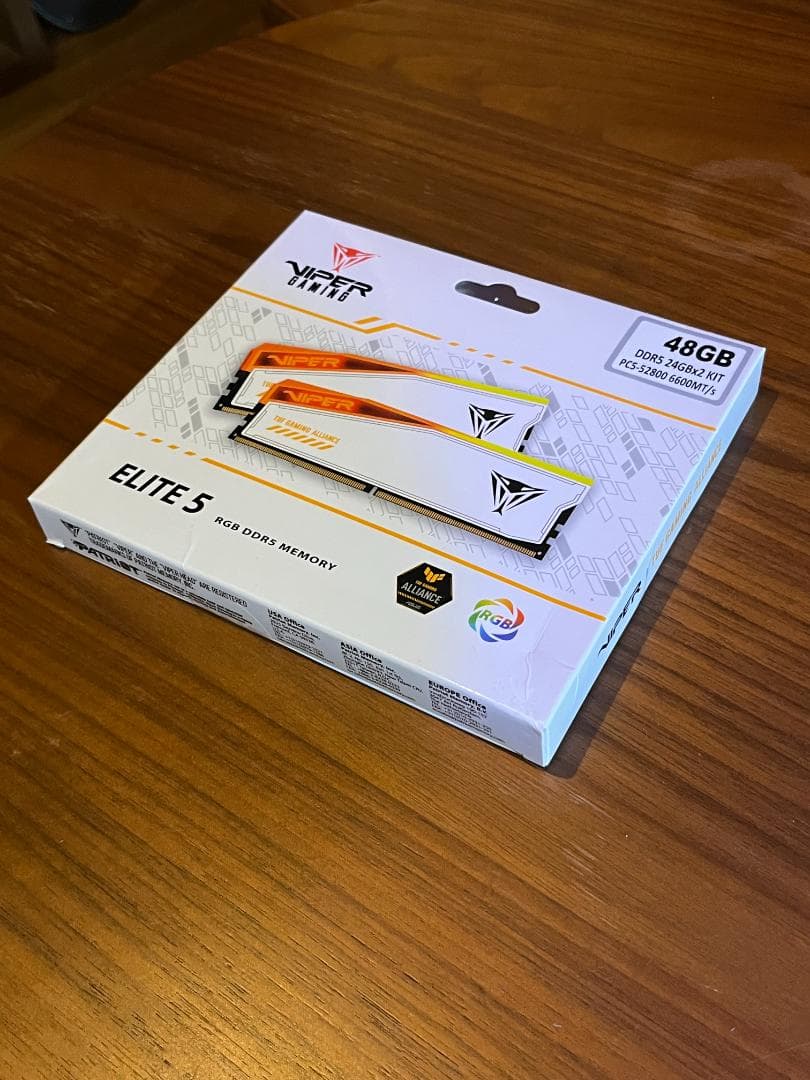 新品 Patriot Viper Elite5 DDR5 48GB 6600