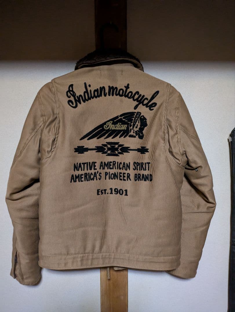インディアン　Indian M ベージュ N‐1ジャケット　廃盤物レア！　美品！