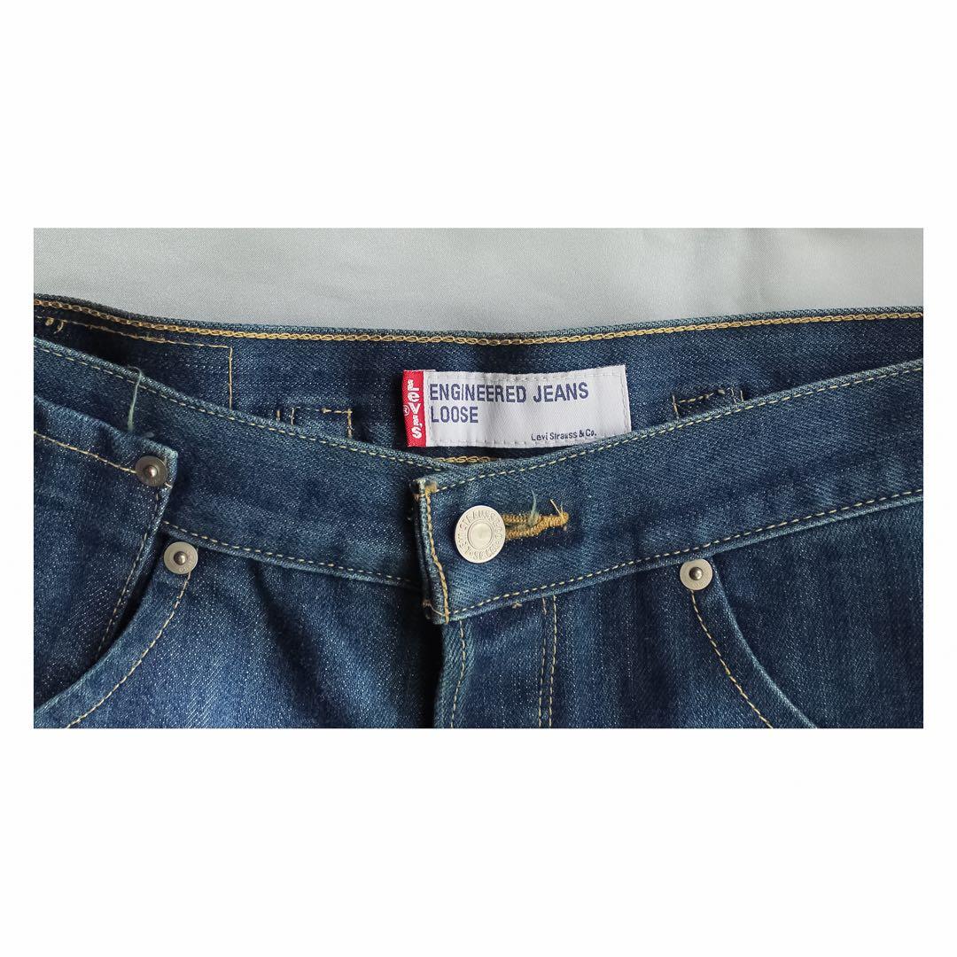 00s 初期 リーバイス エンジニアードジーンズ ルーズ 立体裁断デニム W28