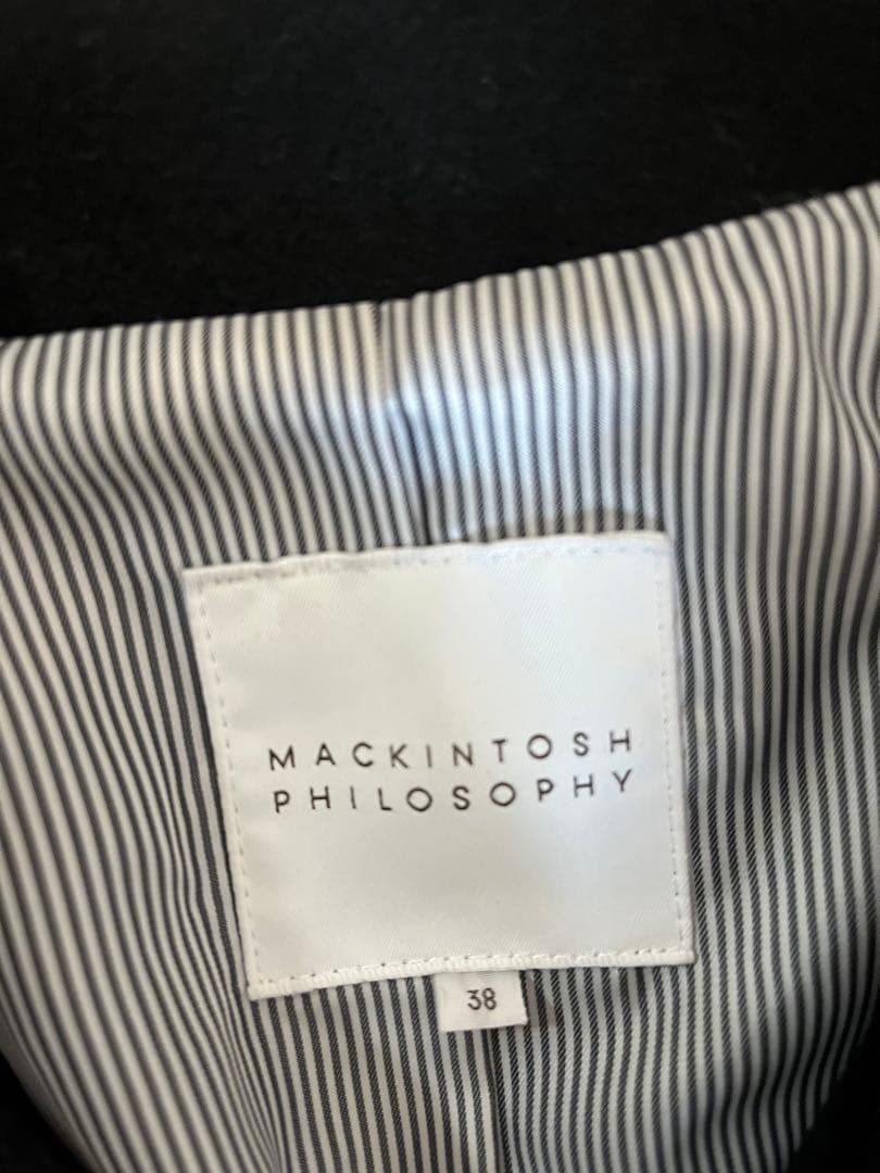 最終価格！マッキントッシュフィロソフィー　コート38 ブラック