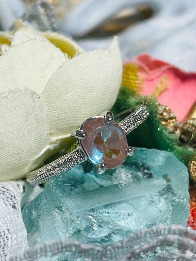 【saphiret】7×5㎜アンティーク　サフィレット　リング