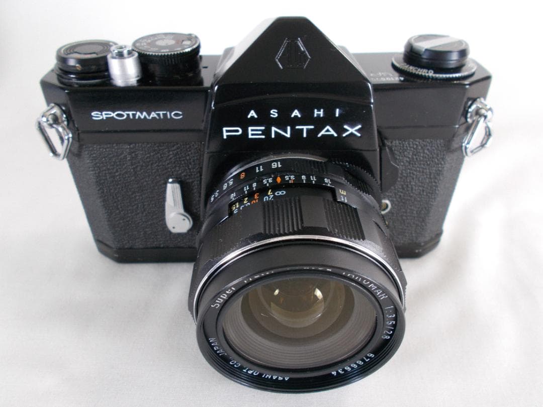 フィルムカメラ 整備済　Pentax SP　+ レンズ 28mm　P273