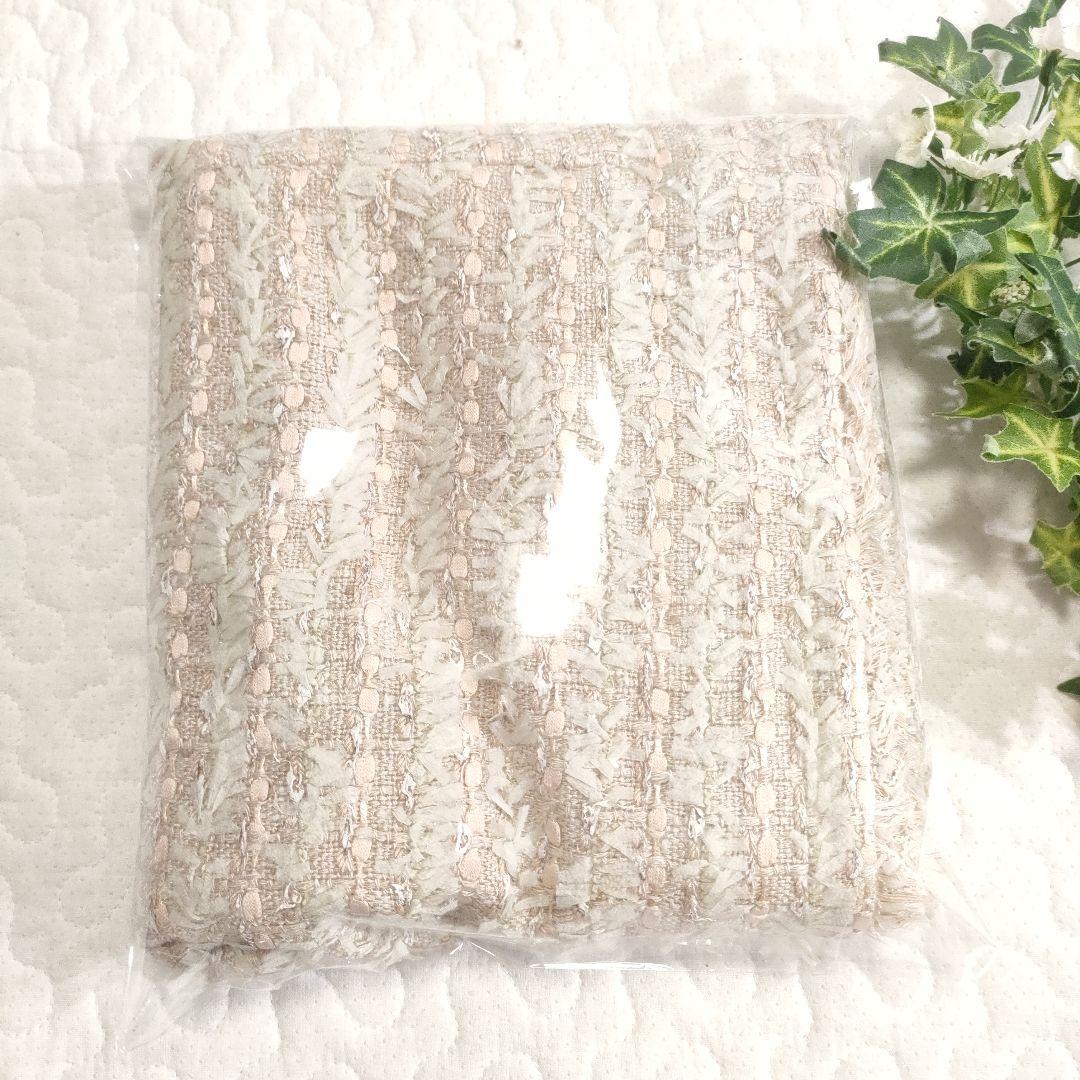 新品✨FOXEY　ミックスツイードショートパンツ　ピンクベージュ　38