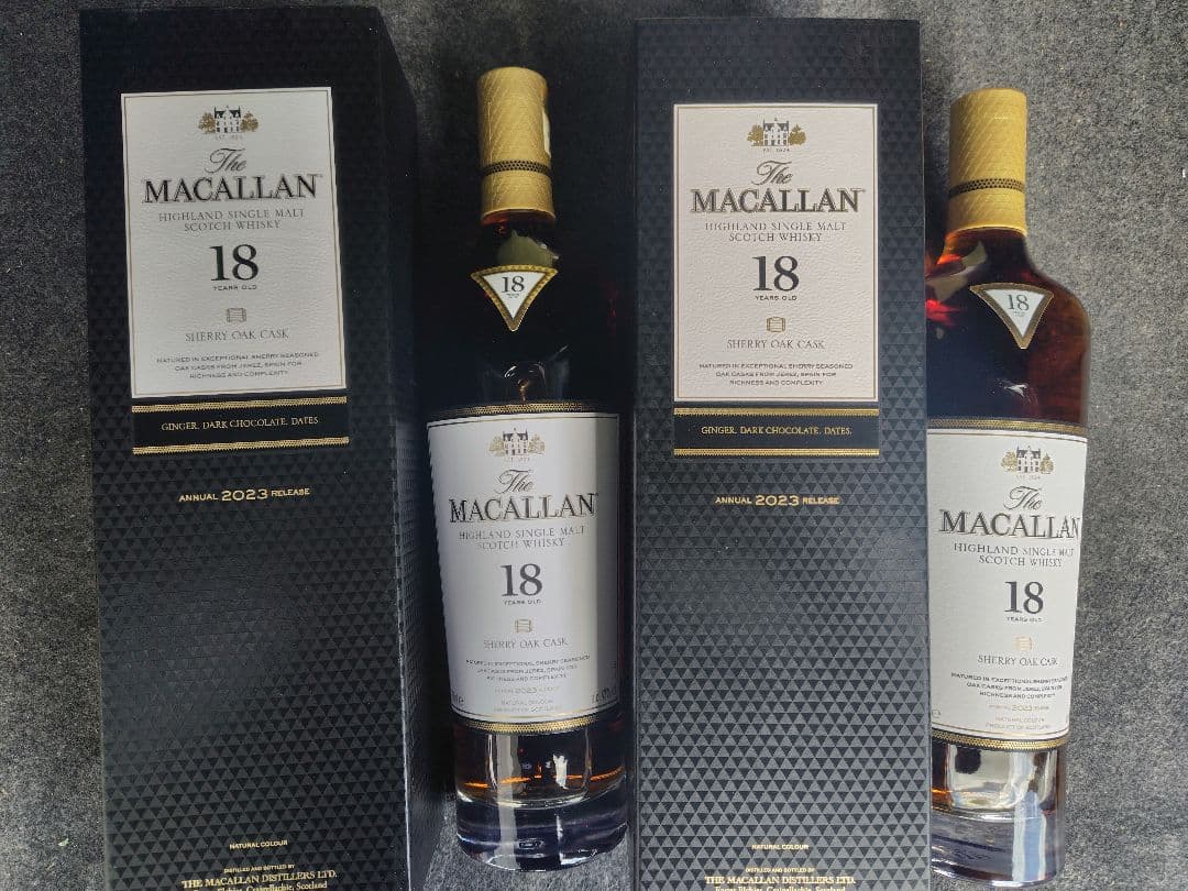 マッカラン18年シェリーオークカスク700ml 2本