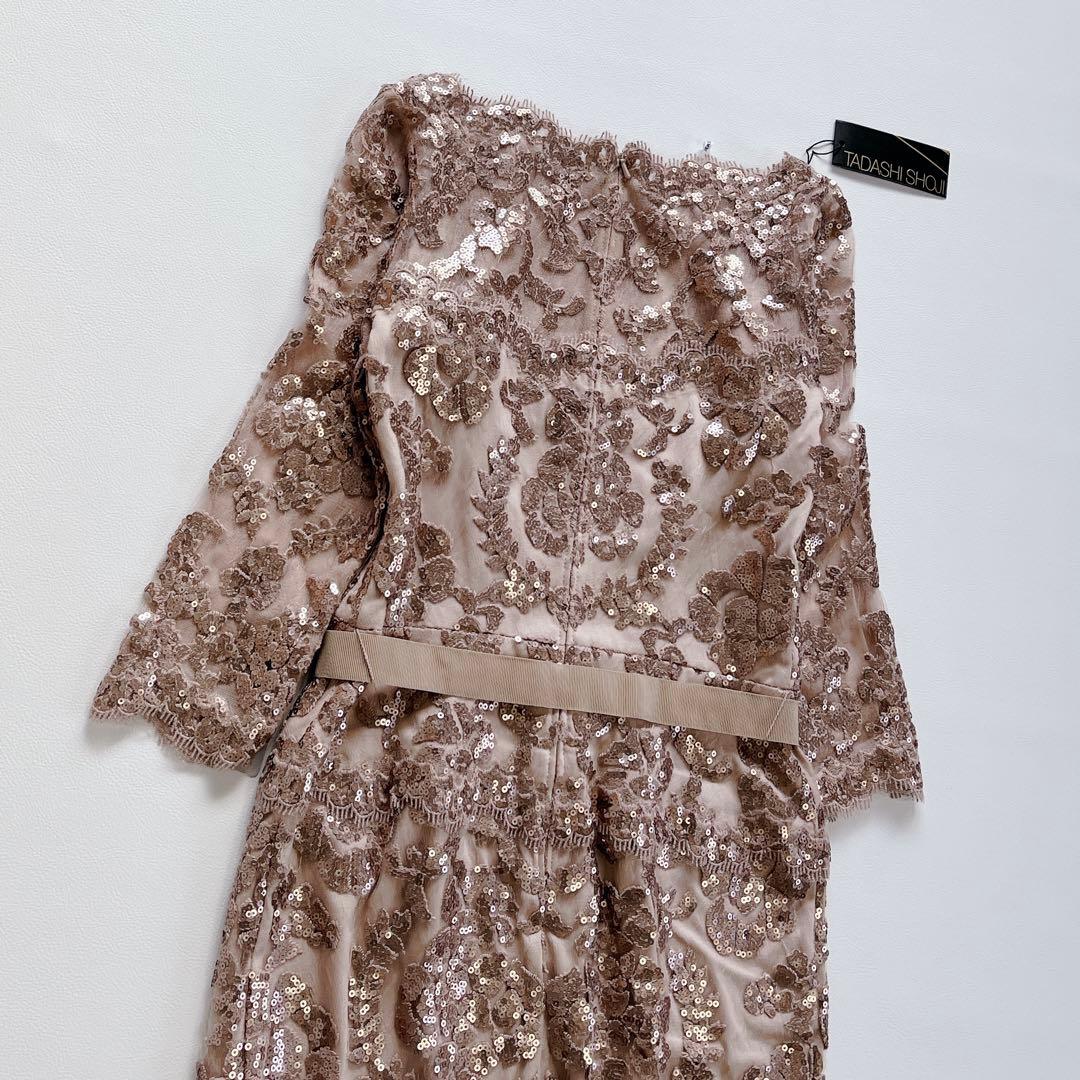 未使用✨タグ付き　TADASHI SHOJI スパンコール ベルト　ドレス