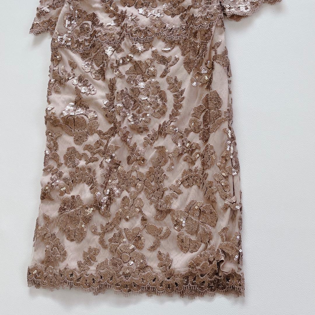 未使用✨タグ付き　TADASHI SHOJI スパンコール ベルト　ドレス