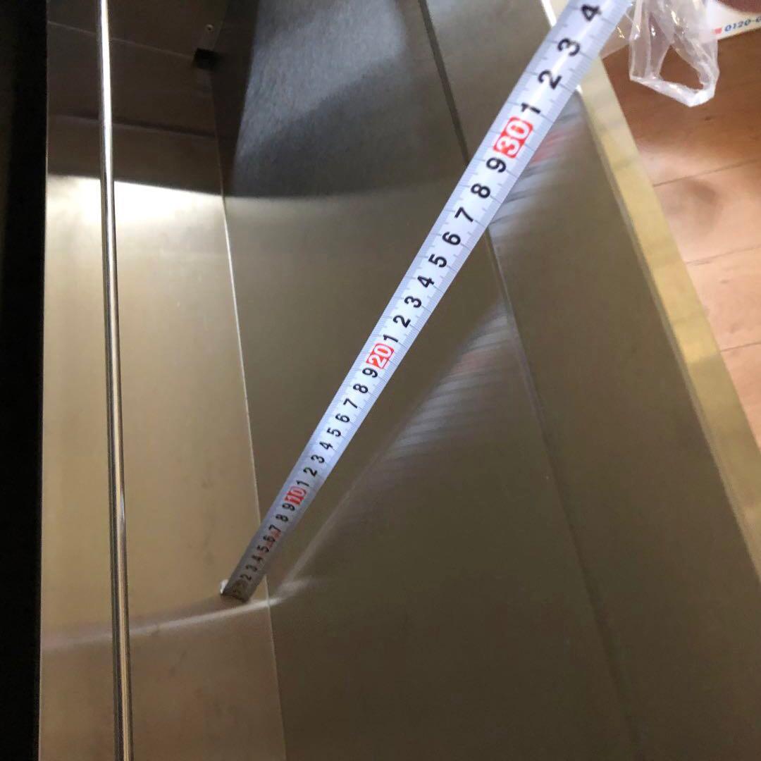 ステンレス製 3段シューズラック 薄型