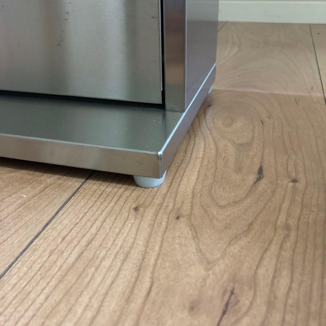 ステンレス製 3段シューズラック 薄型