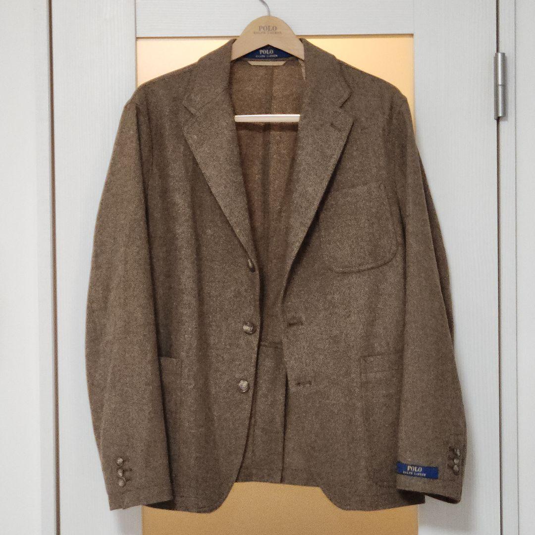 ポロ ラルフローレン ジャケット ヘリンボーン ブラウン 40S