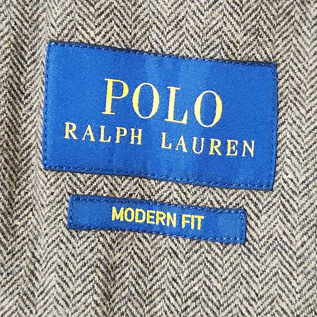 ポロ ラルフローレン ジャケット ヘリンボーン ブラウン 40S