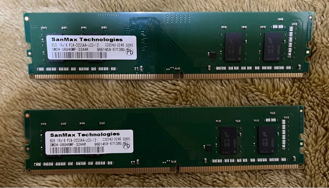 SanMax DDR4 メモリ8GB×2 SMD4-U8G46MF-32AAR