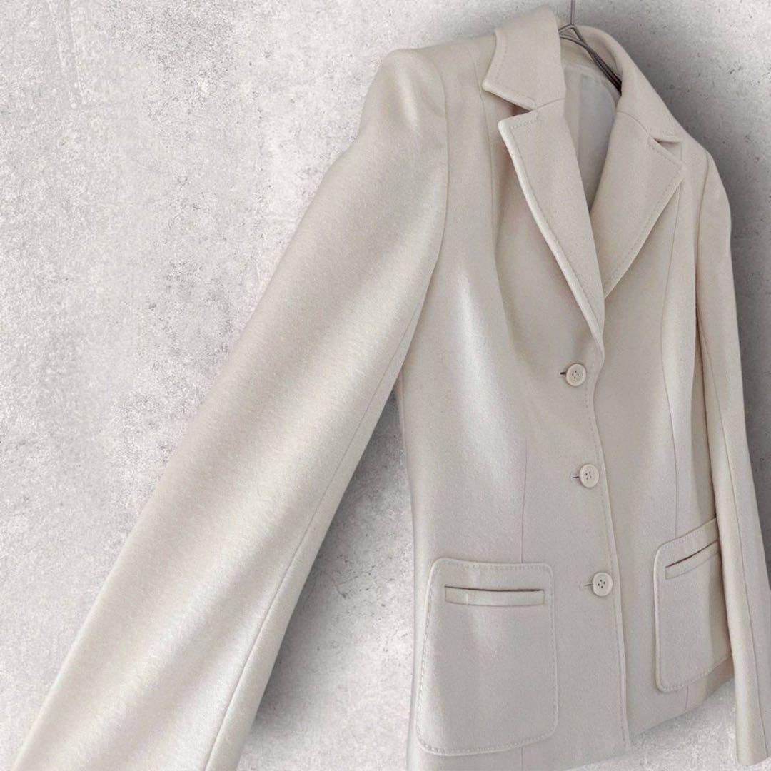 ハロッズ テーラードジャケット 2 オフホワイト 秋冬 きれいめ　フォーマル