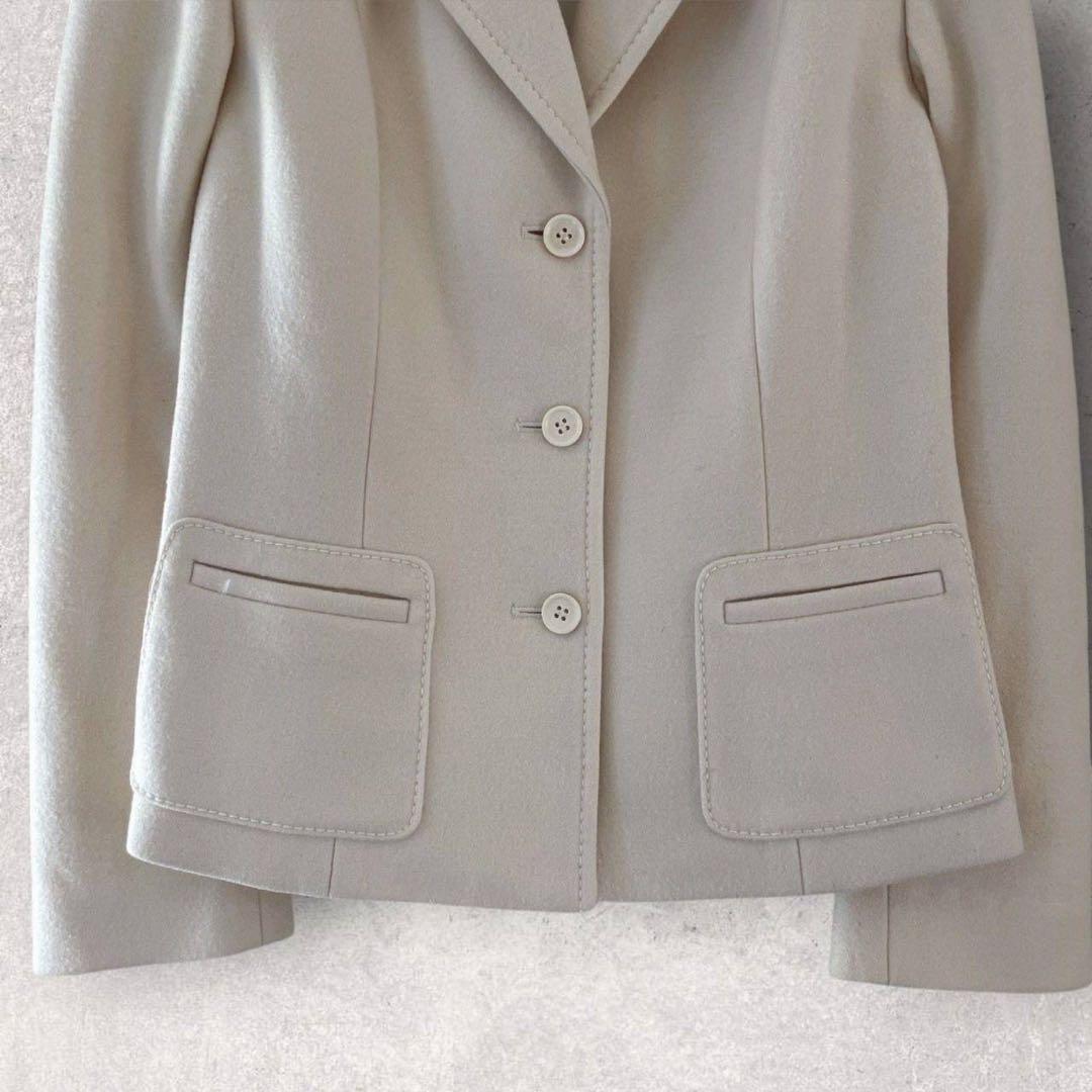 ハロッズ テーラードジャケット 2 オフホワイト 秋冬 きれいめ　フォーマル