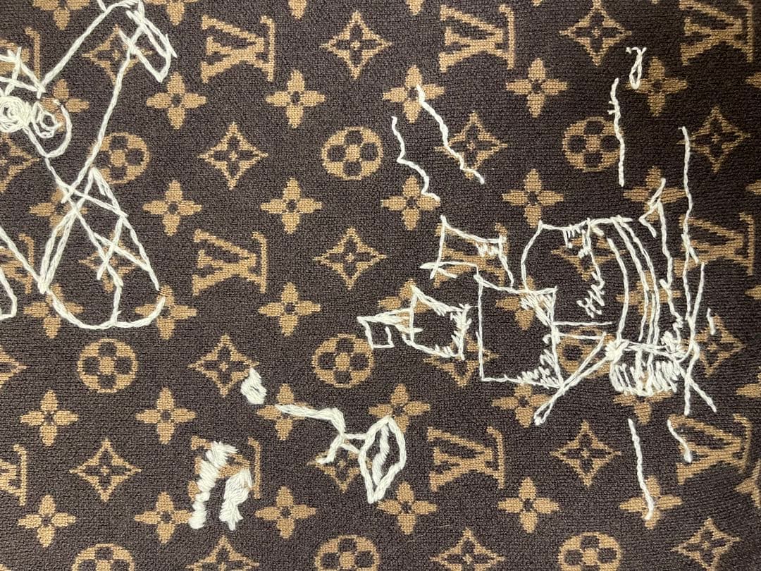 【⭐︎値下げ中】ルイヴィトン 刺繍 モノグラム クルーネック ニット 美品