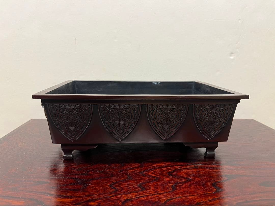 祐銅造 銅製水盤 新品　送料込み