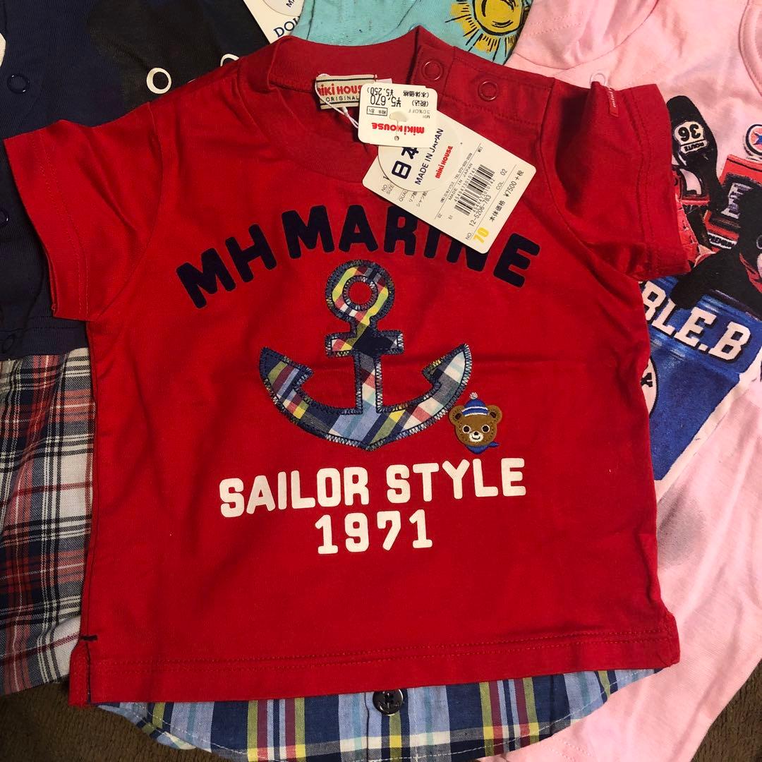 ミキハウス　ロンパース tシャツ　70センチ