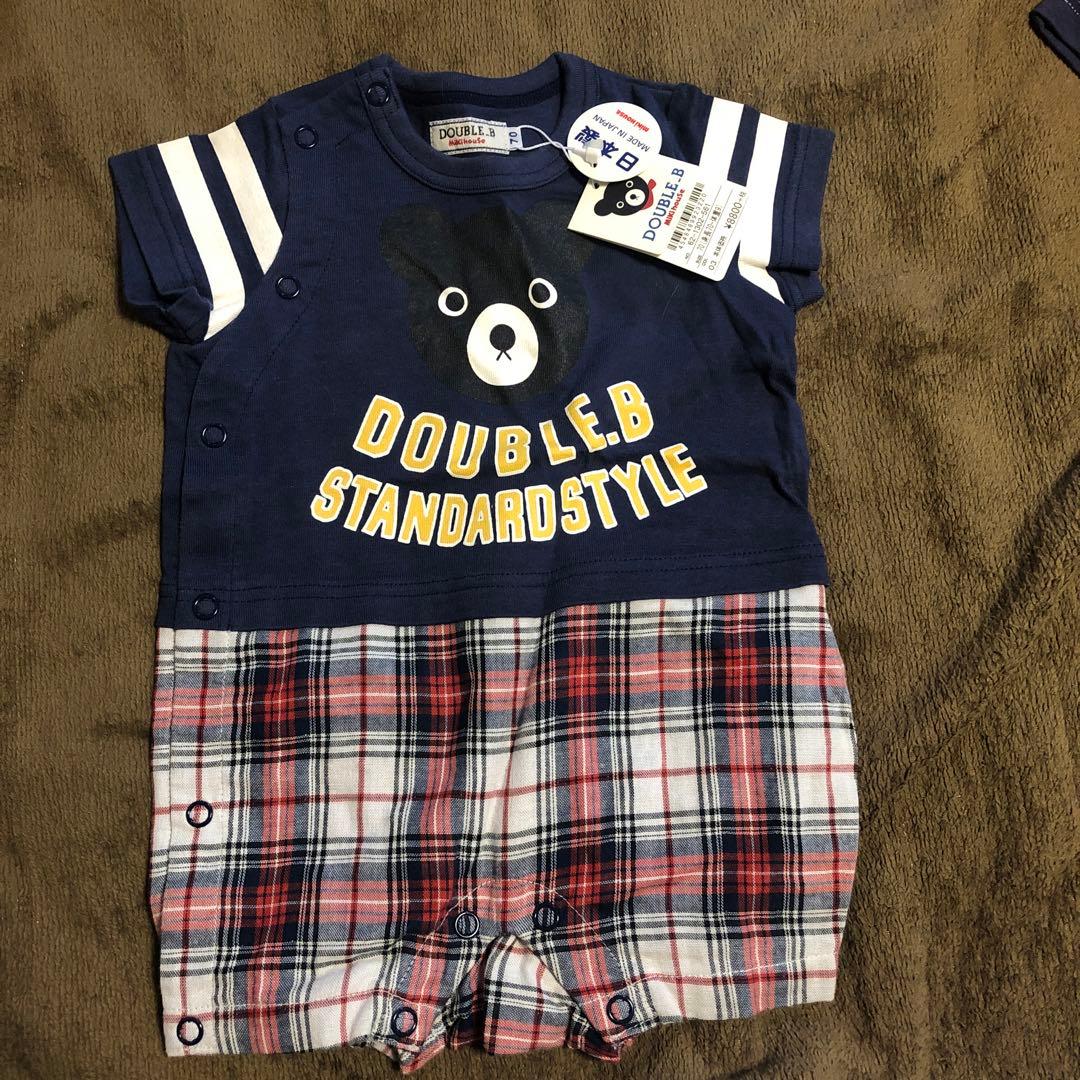 ミキハウス　ロンパース tシャツ　70センチ