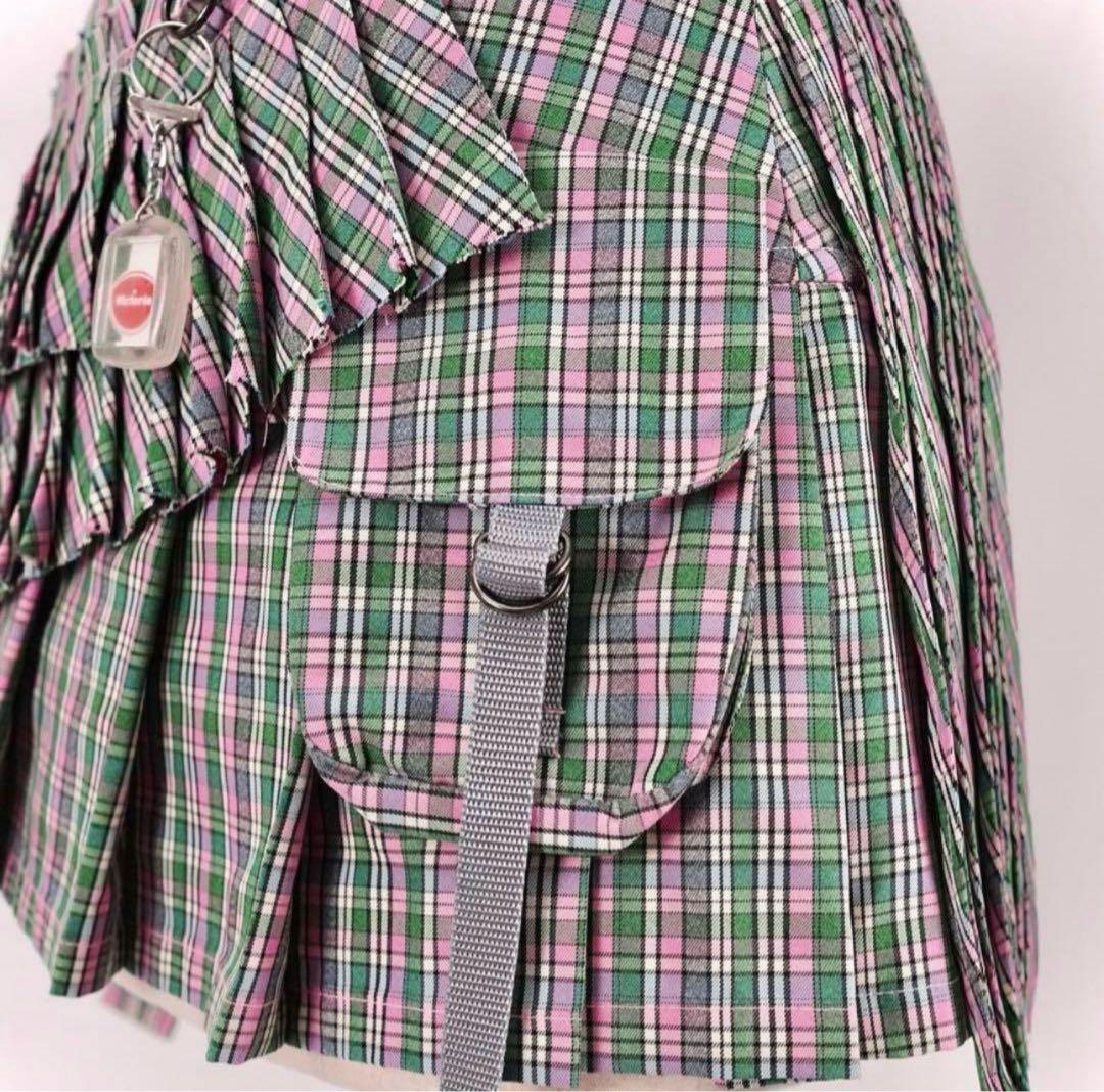 rurumu: pleats rolled mini skirt 巻きスカート