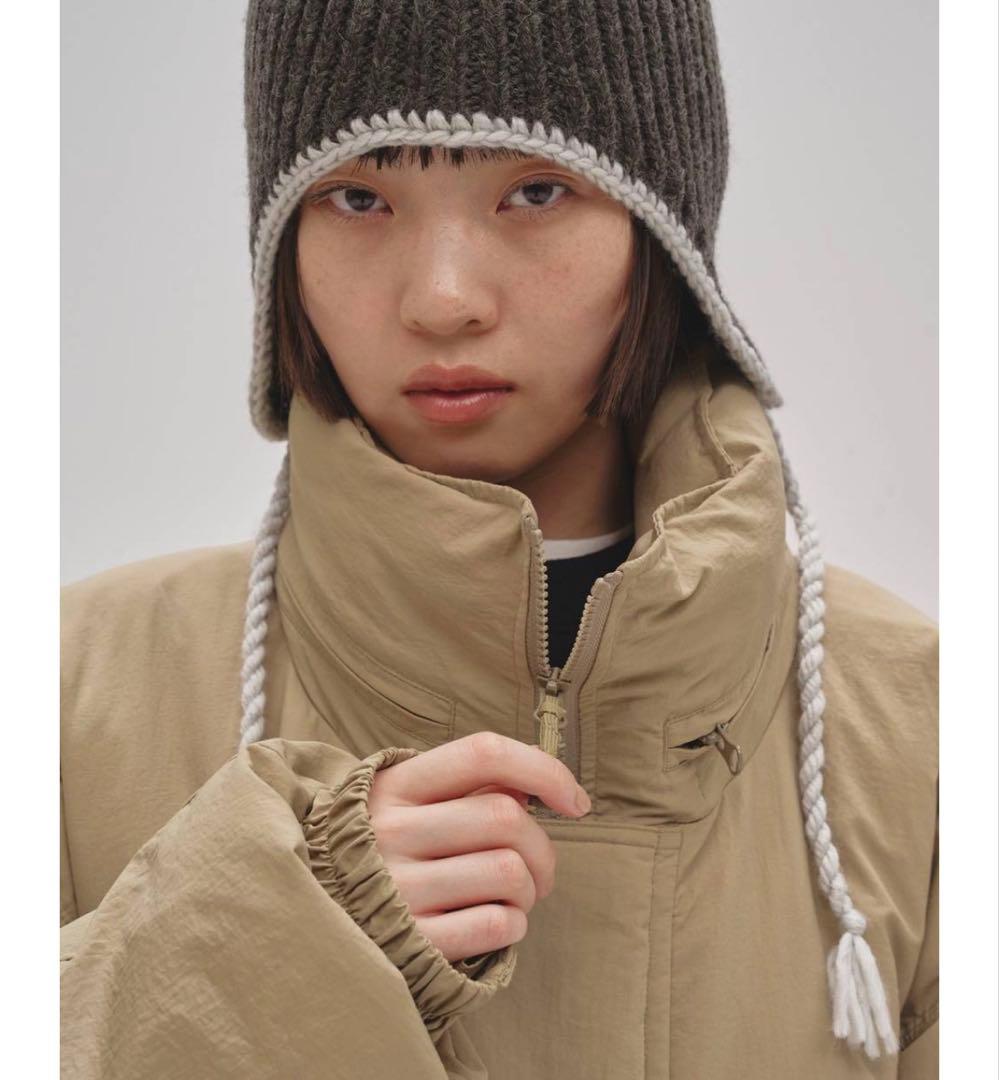 【新品】TODAYFUL Ear flap Knitcapグレー