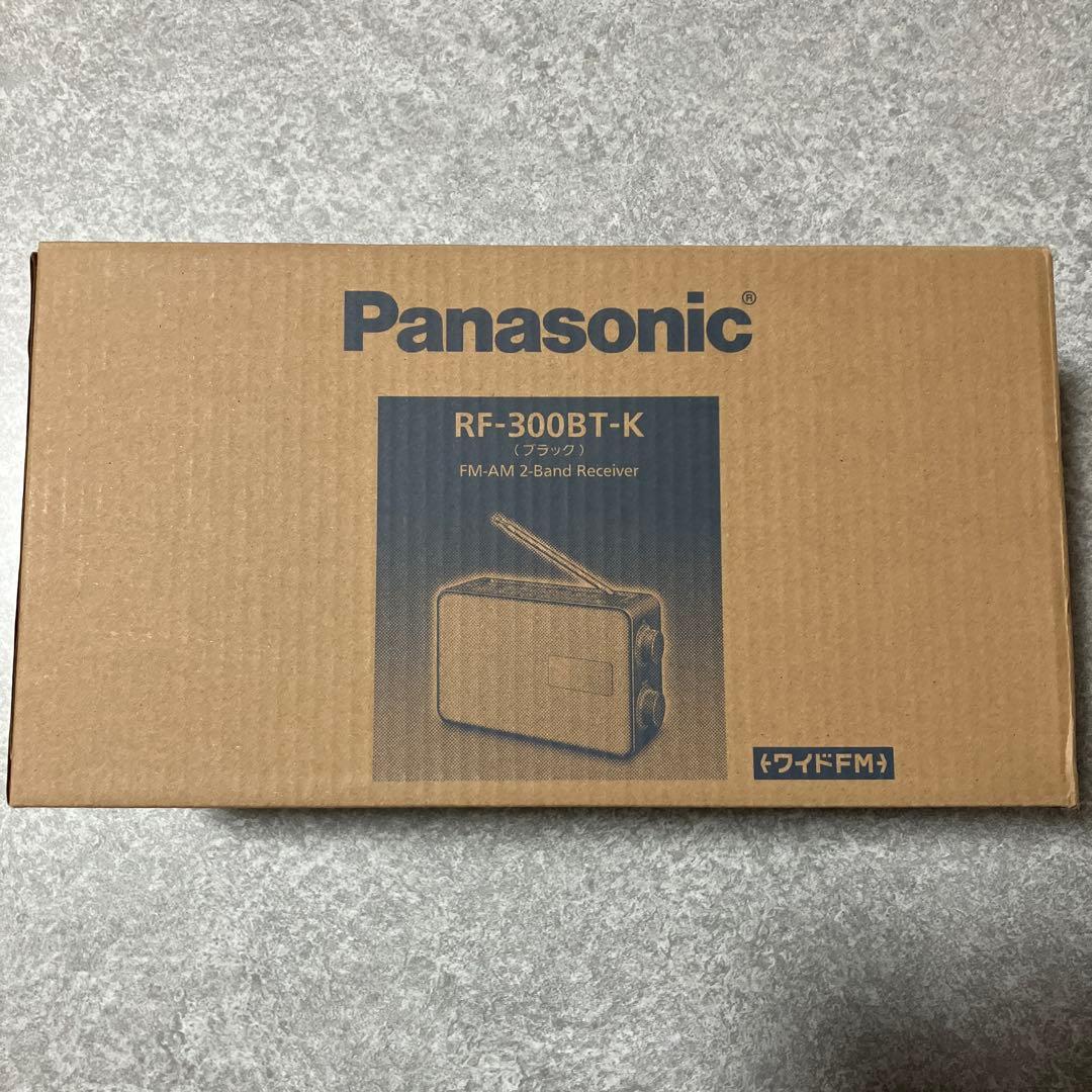 パナソニック　ラジオ　FMAM2バンドレシーバー　RF-300BT-K ブラック