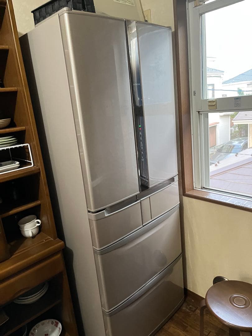 日立 ノンフロン冷蔵庫 R-F480E 475L 送料込。取説あり。
