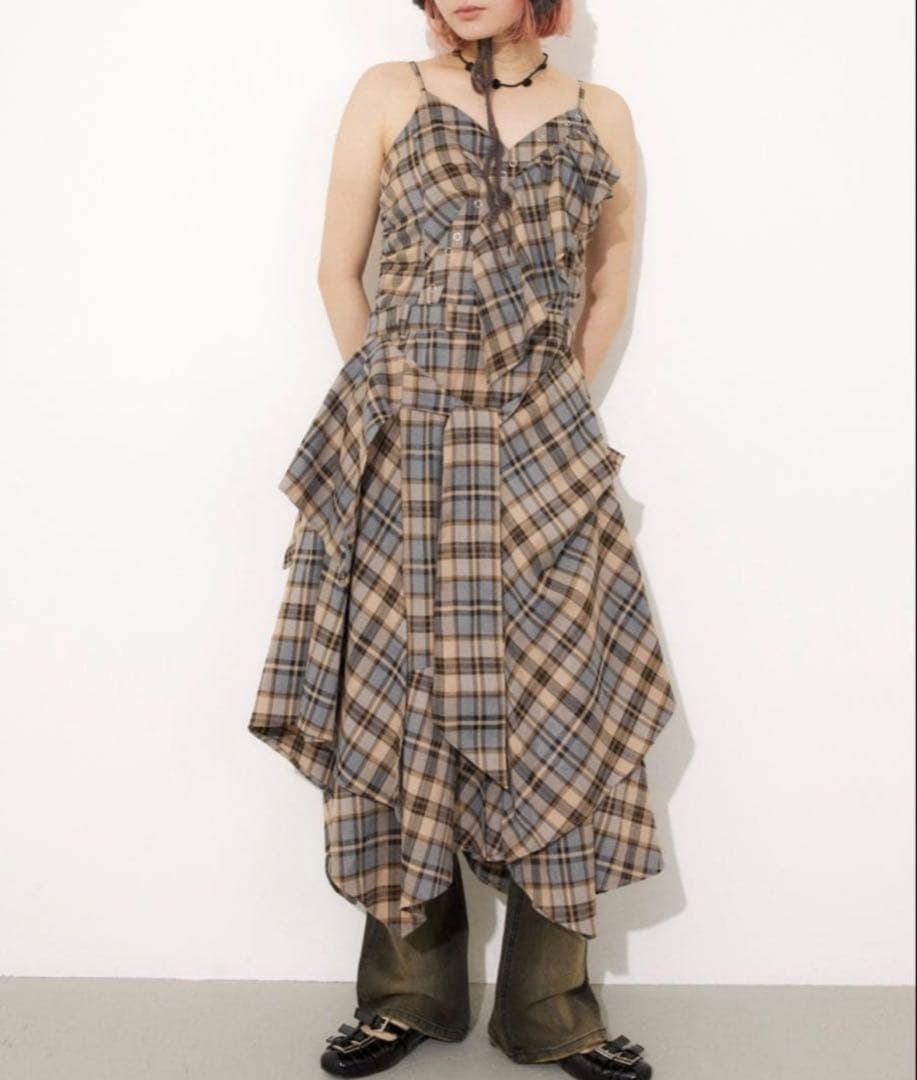 ASYMMETRY HEM CAMI ロングワンピース SLY