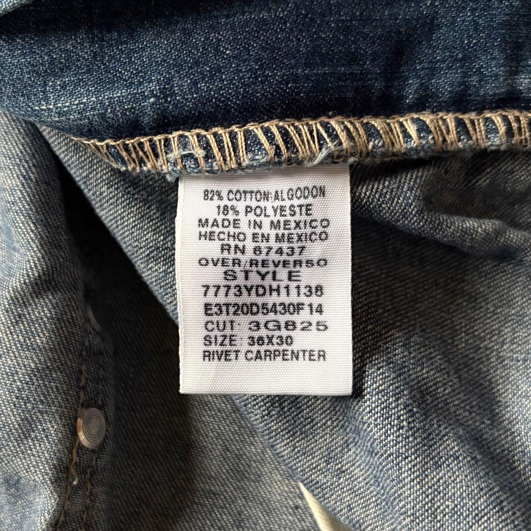 【90s polo jeans】バギーデニムパンツ　ダブルニー　極太　y2k