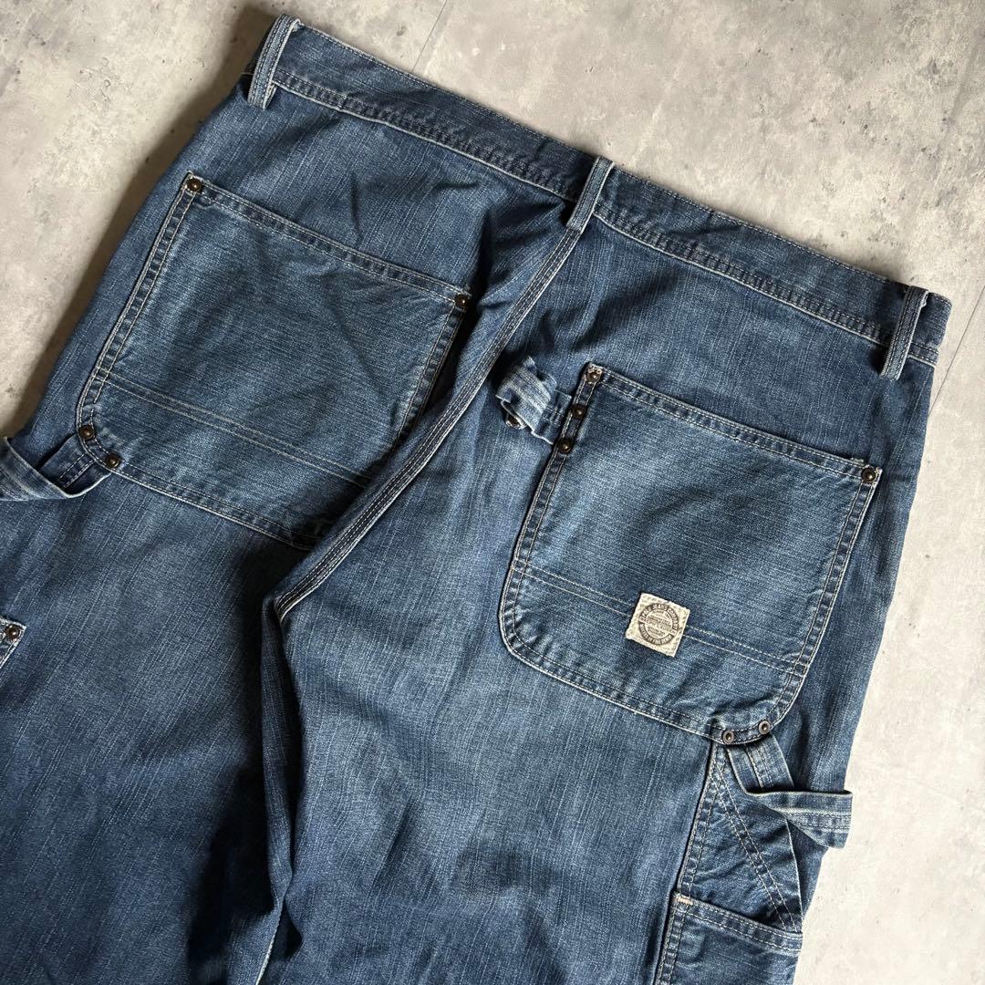 【90s polo jeans】バギーデニムパンツ　ダブルニー　極太　y2k