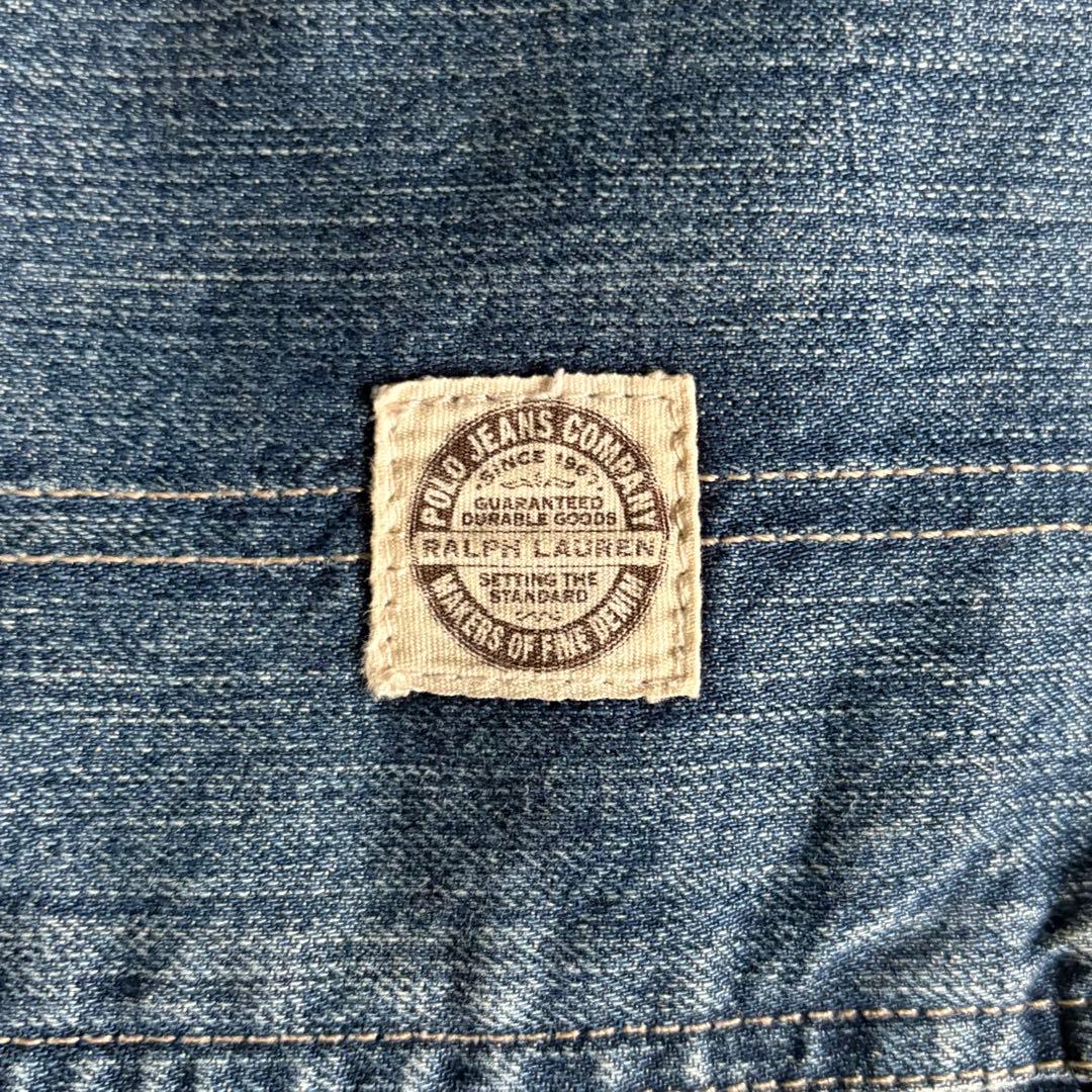 【90s polo jeans】バギーデニムパンツ　ダブルニー　極太　y2k