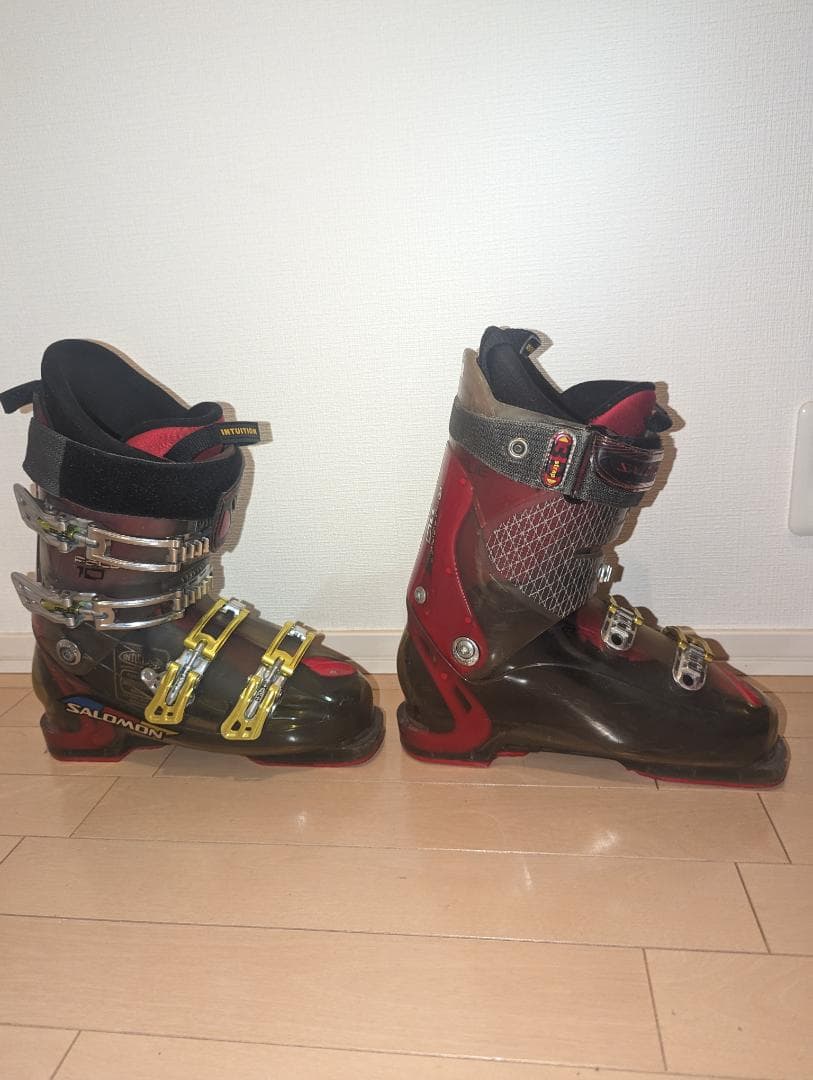 サロモン エナジャイザー 110 スキーブーツ メンズ 26.5cm 赤 中古