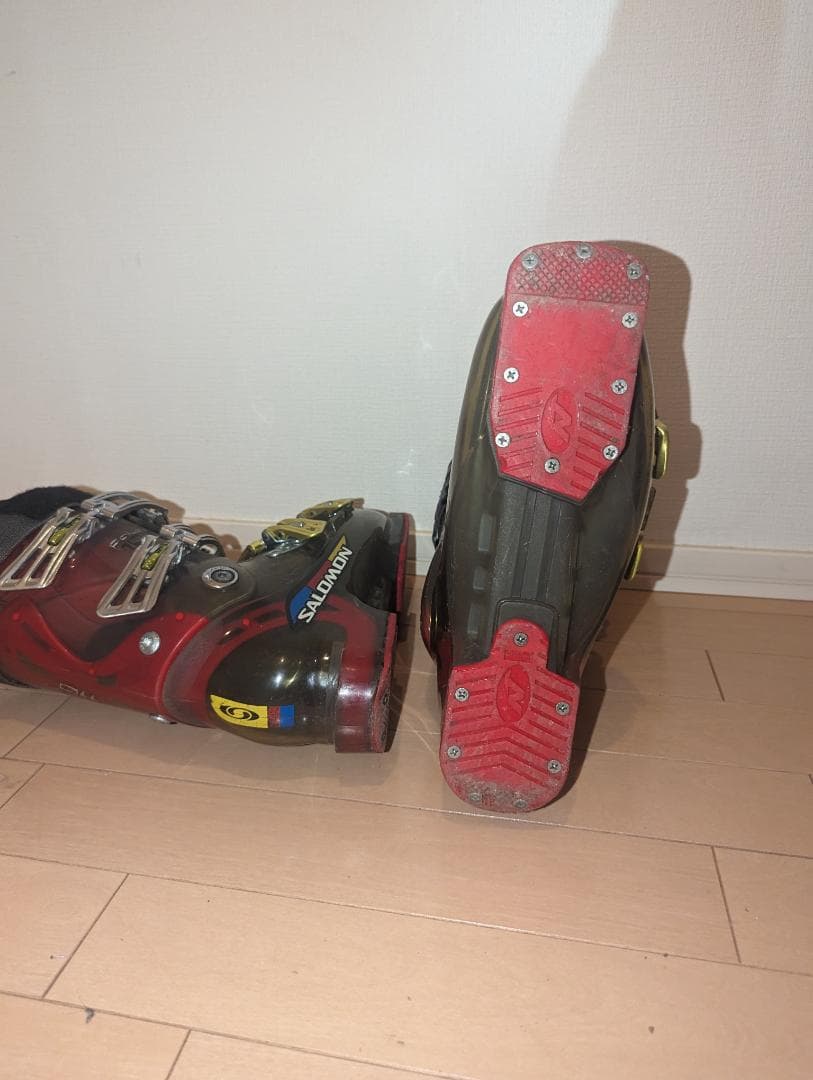 サロモン エナジャイザー 110 スキーブーツ メンズ 26.5cm 赤 中古