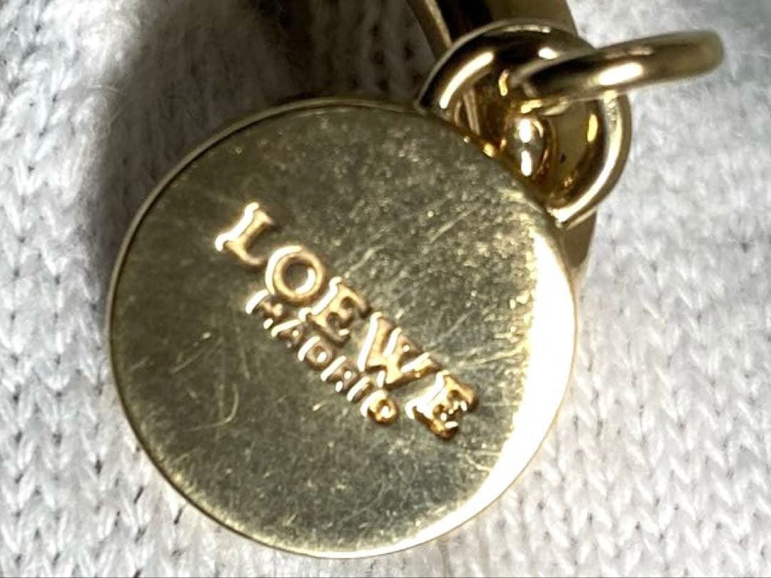 美品　ロエベ　レザー　フリンジ　チャーム　バッグチャーム