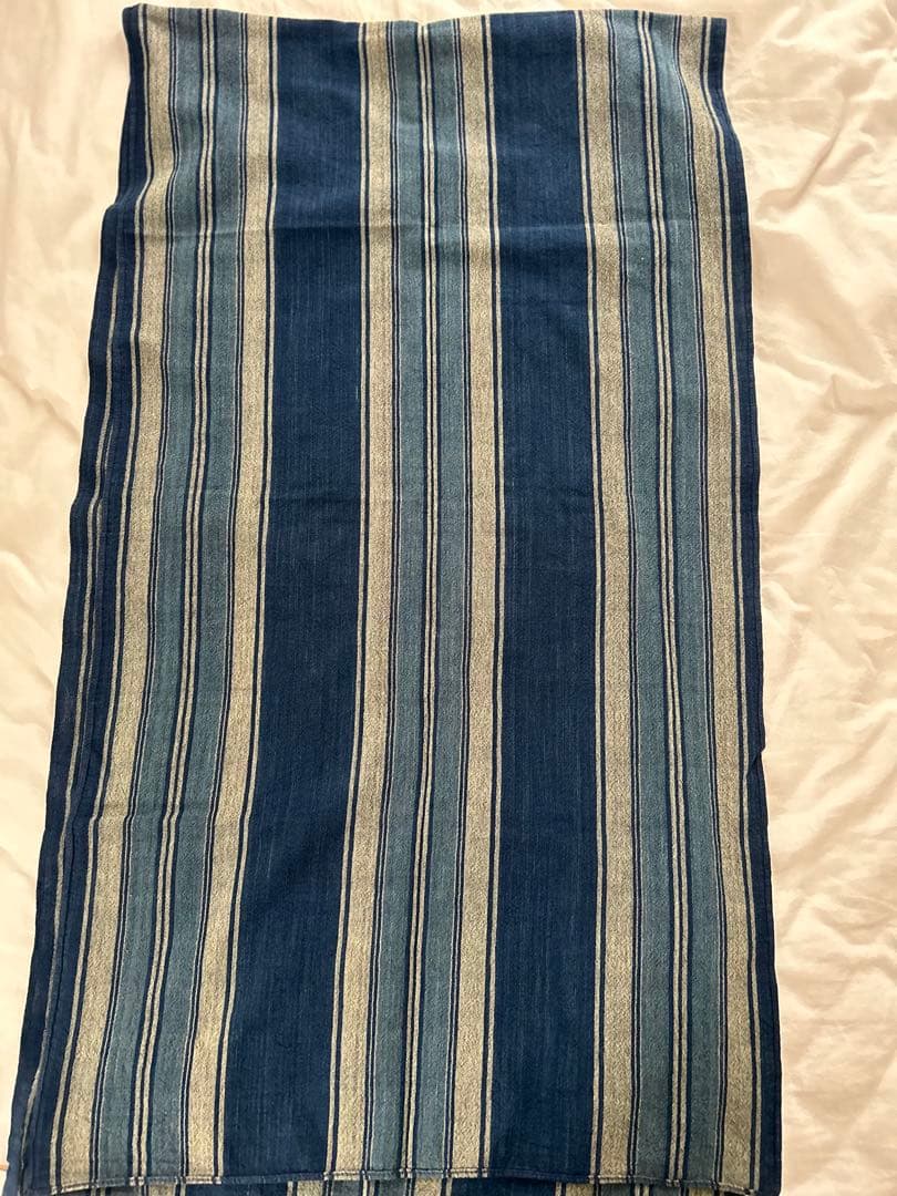 ¥46200 新品　ジョニーデップ着用　ハンドウーブンインディゴストール　RRL