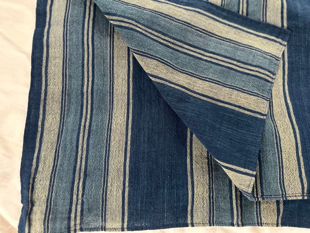 ¥46200 新品　ジョニーデップ着用　ハンドウーブンインディゴストール　RRL