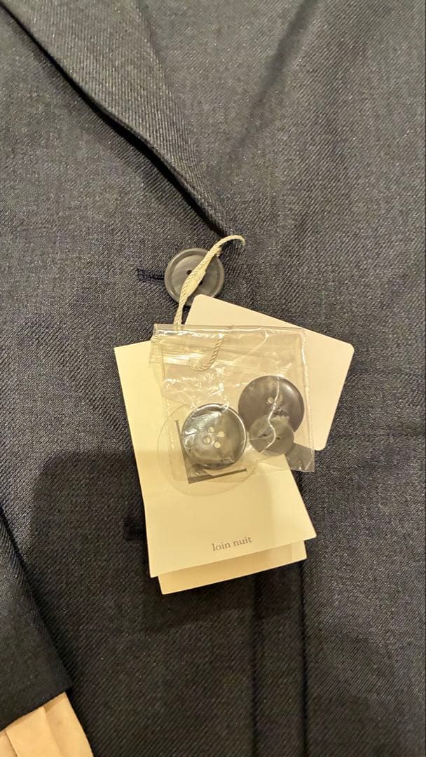 loin nuit フリルレイヤードデザインジャケットグレー