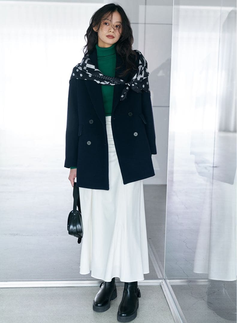 ルーニィ新品⭐️25年新作ジャコットウールジャケットコートsuper110‘s