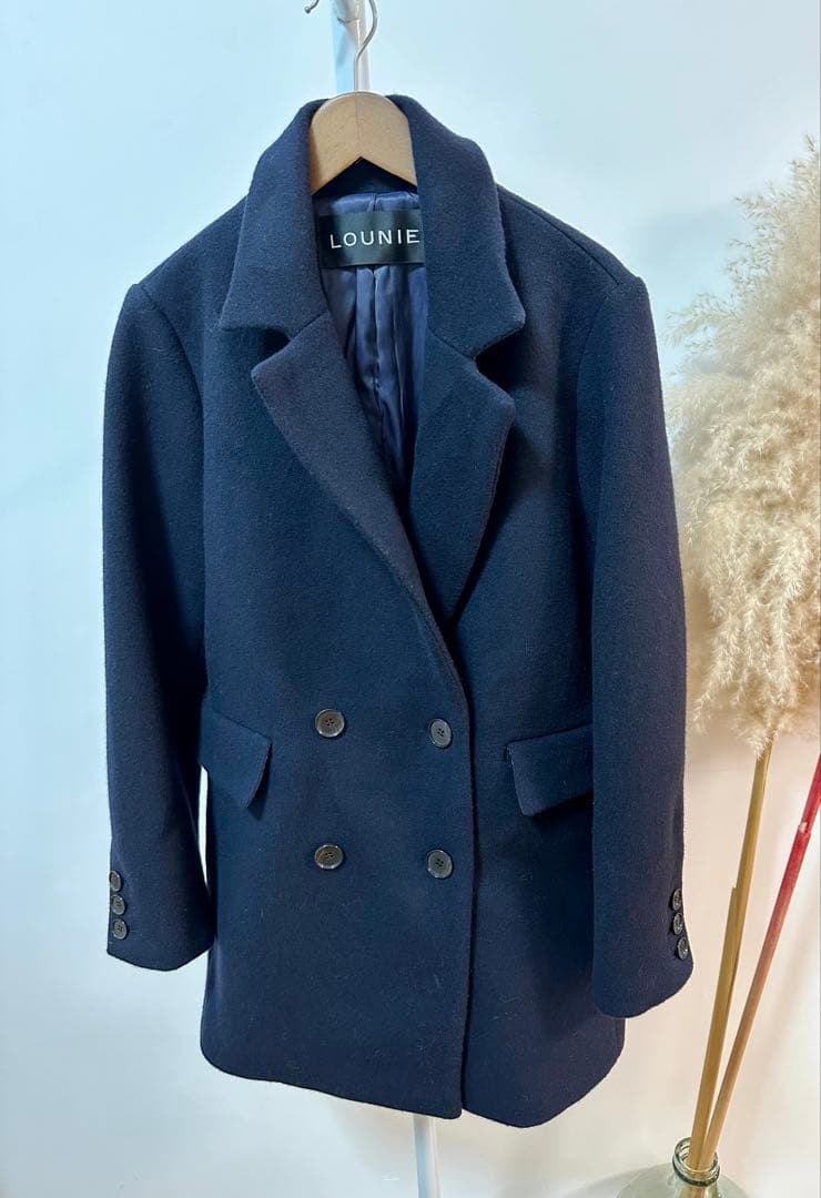 ルーニィ新品⭐️25年新作ジャコットウールジャケットコートsuper110‘s