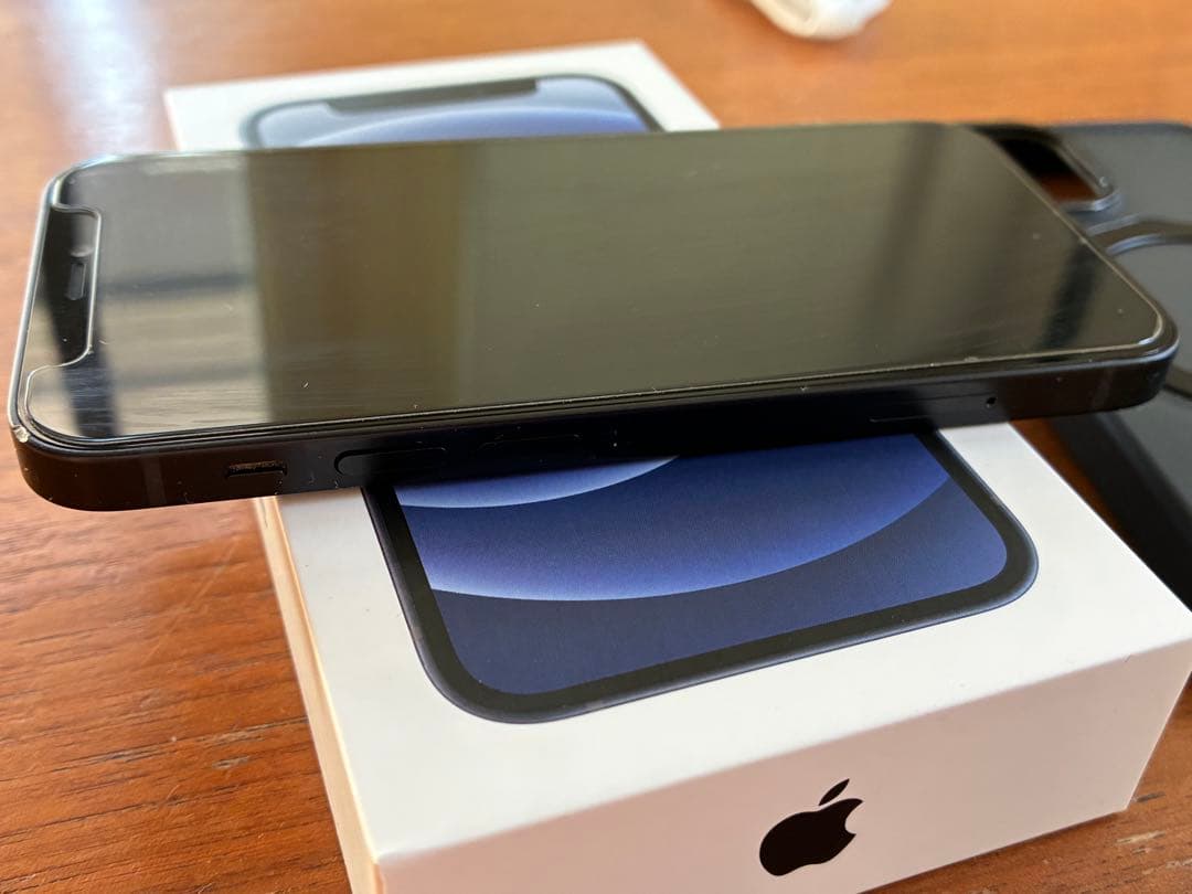 iphone 12mini 128GB 黒　ケース　保護フィルム付