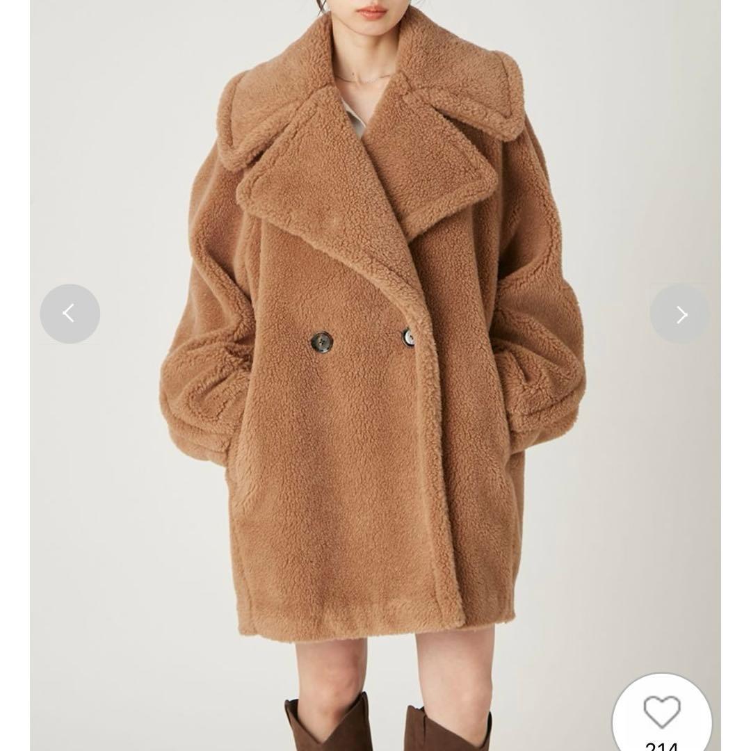 frayid ECOPELボアミドルコート