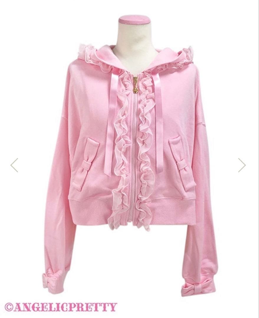 新品未使用♡アンジェリックプリティ♡うさみみフードパーカー♡ピンク♡ロリータ♡