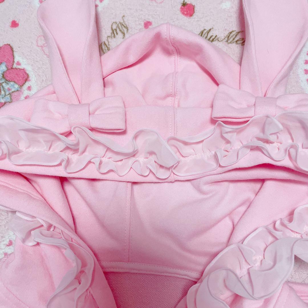 新品未使用♡アンジェリックプリティ♡うさみみフードパーカー♡ピンク♡ロリータ♡