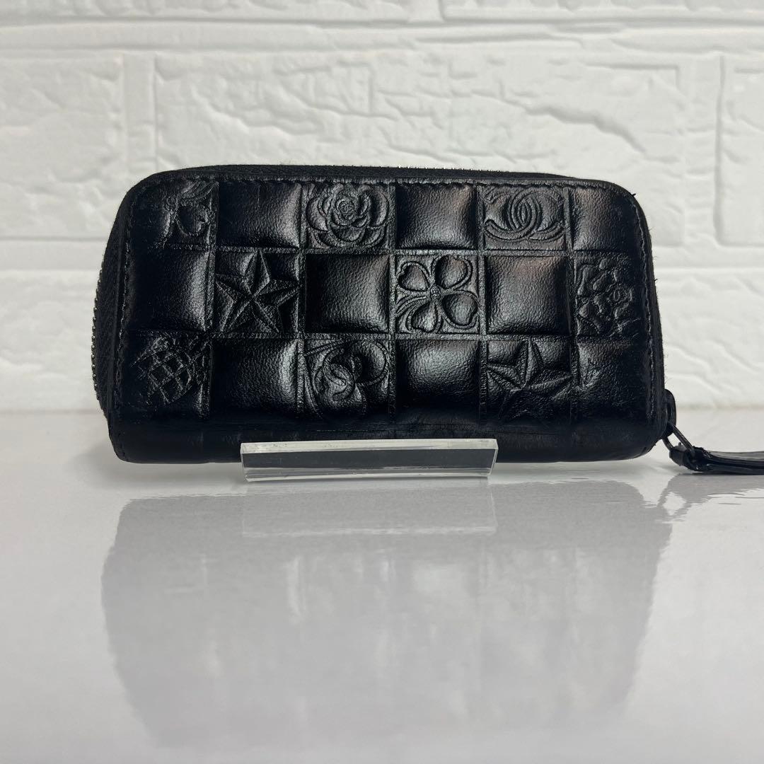 CHANEL シャネル 財布 ケース ブラック アイコンライン 美品